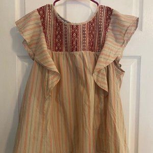 Knox Rose Coral Blouse, Women's L